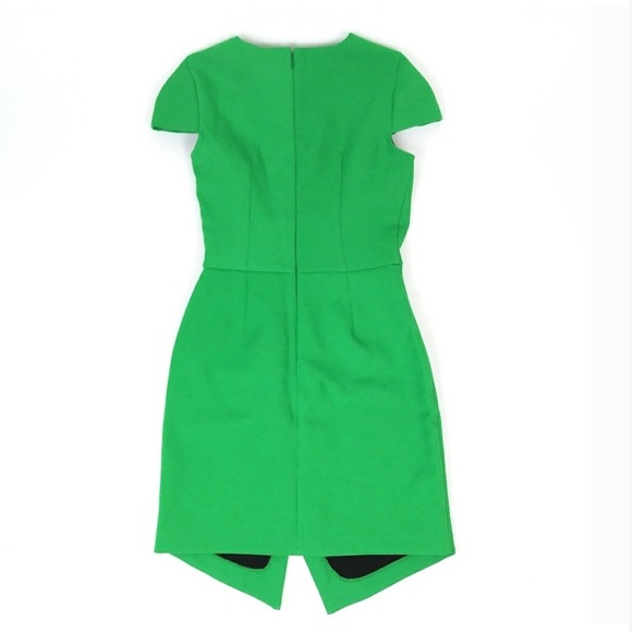 ASOS Sheath Dress Asymmetric Tulip Hem Green 💚 XS 2 - Picture 5 of 7